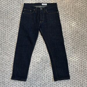 Men's Gustin California Slim Fit Jeans in Raw Dark Wash, Size 32